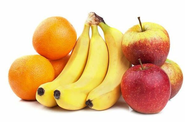 Mix Fruit Tray (Banana 1 Pc, Red Apple 1 Pc, Orange 1 Pc)